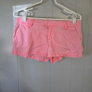 Volcom Chino Shorts Womens 30 Neon Pink Low Rise B0911300